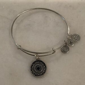 Alex and Ani Silver Bracelet with New Day Charm, Brand New